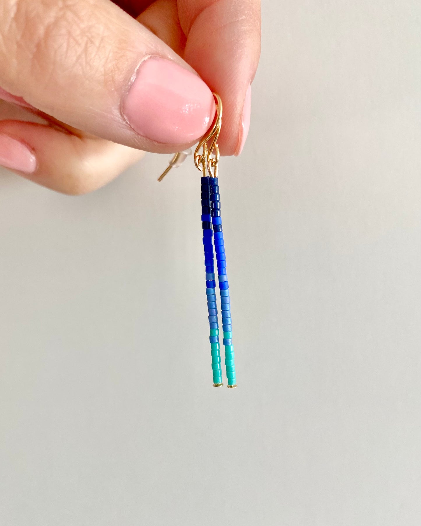 Ombré Dainty Seed Earrings