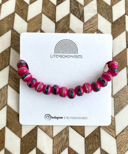 Pink Nepal Bracelet