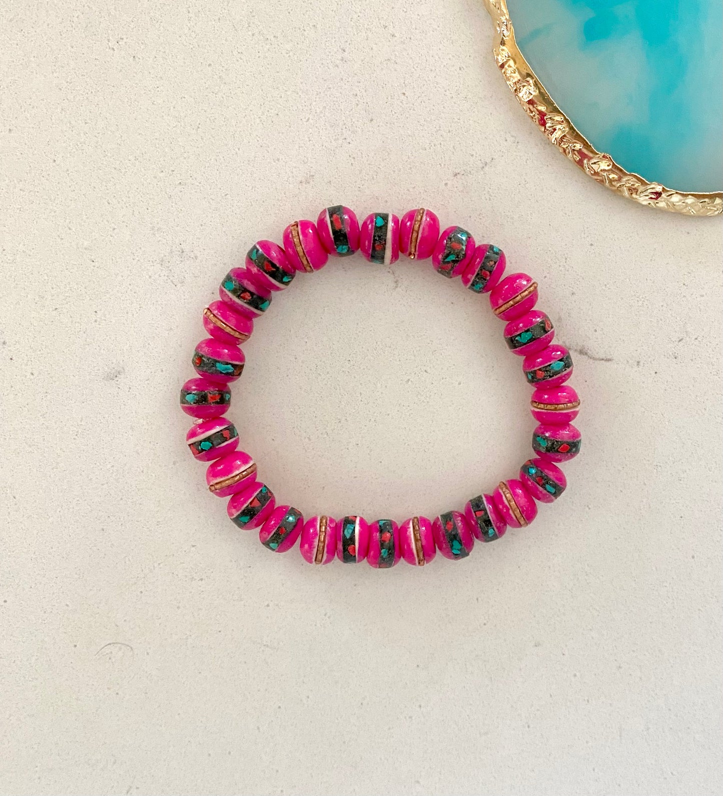 Pink Nepal Bracelet