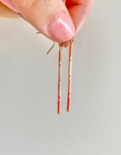 Ombré Dainty Seed Earrings