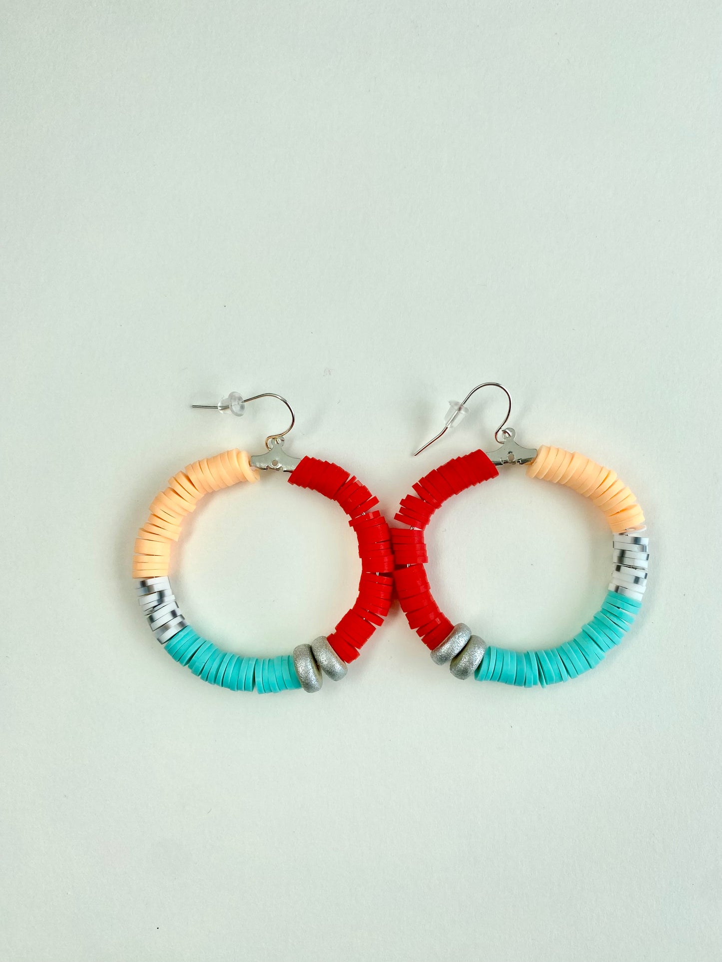 Silver Earrings Summer Sunset