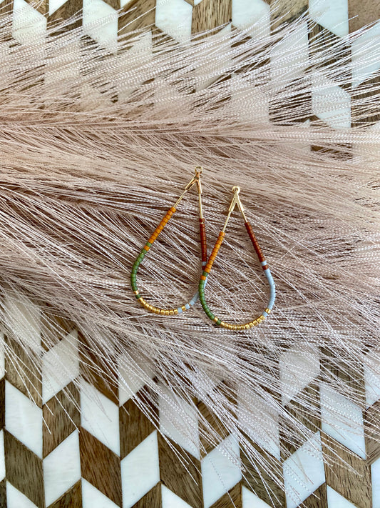 Earthy Tear Drop Earrings