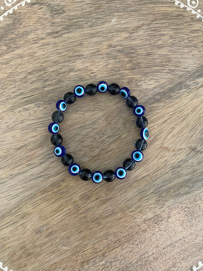 Evil Eye Glass Bracelet