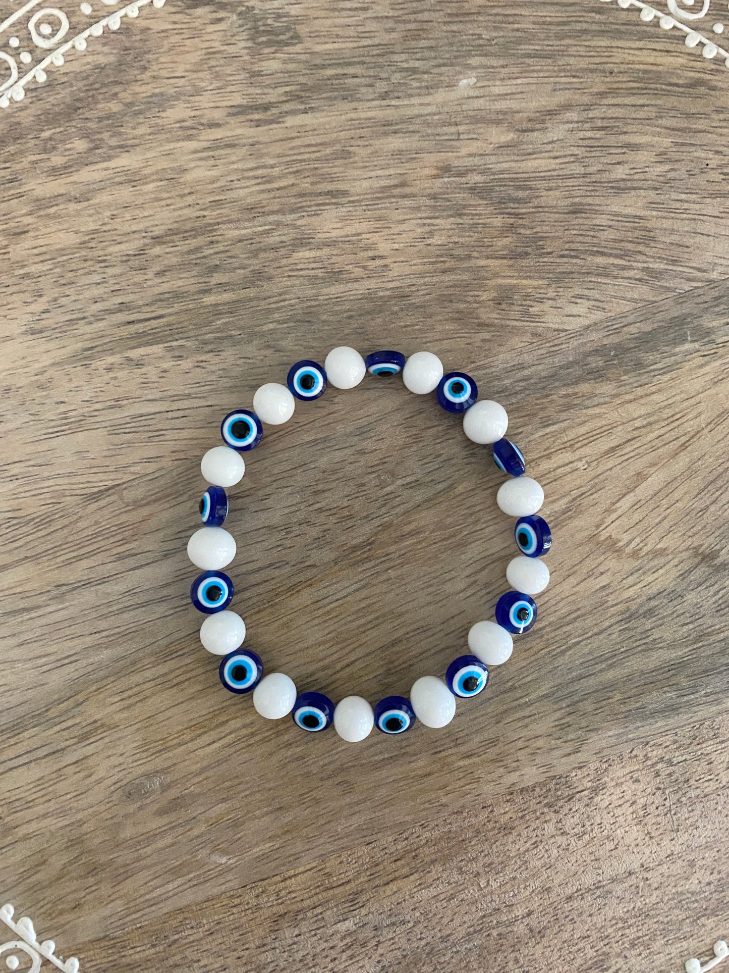 Evil Eye Glass Bracelet